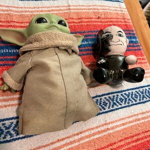 Grogu and Picard Plush Toys